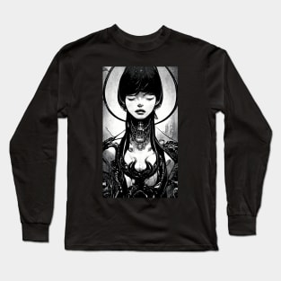 Supernatural Cyber Goth and the Occult Miracles that Follow Long Sleeve T-Shirt